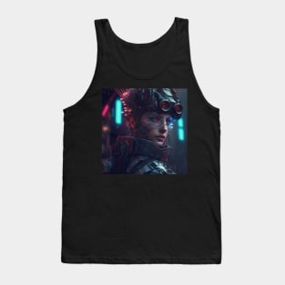 Female Cyberpunk Sniper Tank Top